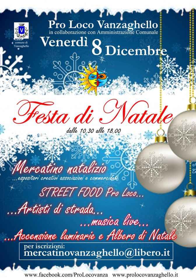Vanzaghello (MI)
"Festa di Natale e Street Food"
8 Dicembre 2022