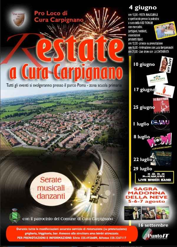 Cura Carpignano (PV)
"REstate a Cura Carpignano"
Estate 2023