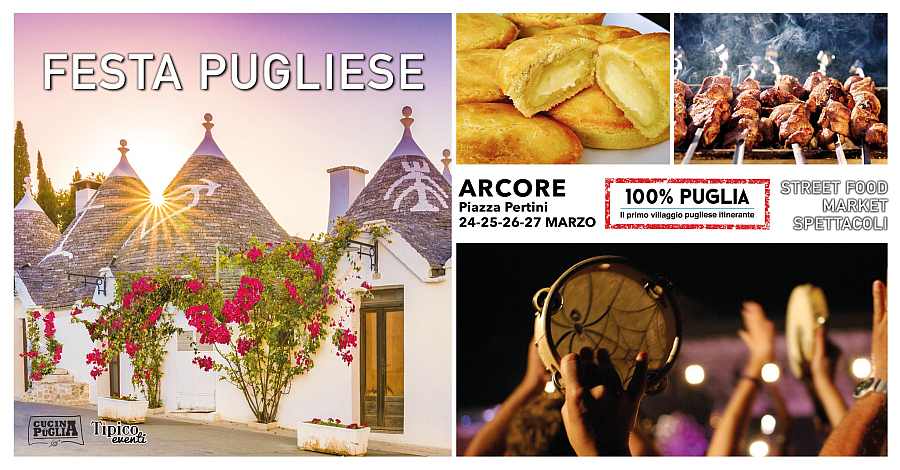Arcore (MB)
"100% PUGLIA, il primo villaggio pugliese itinerante"
dal 24 al 27 Marzo 2022
