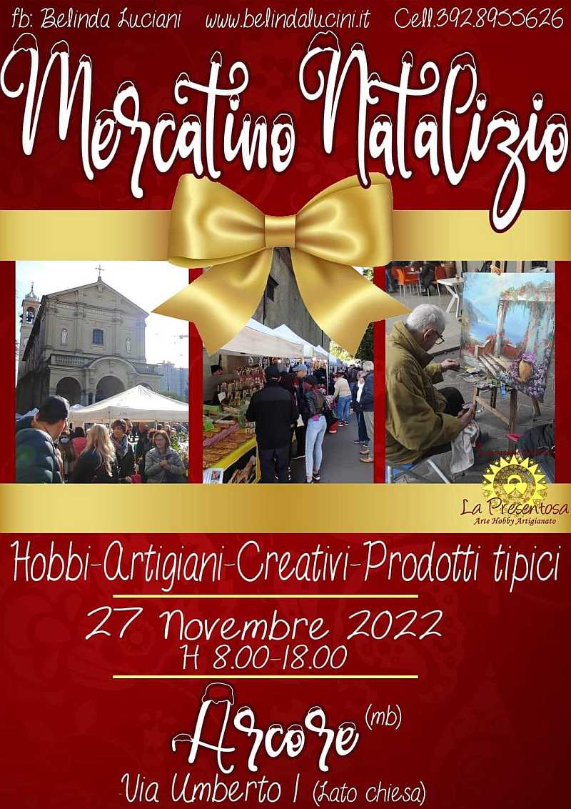 Arcore (MB)
"Mercatino Natalizio"
27 Novembre 2022