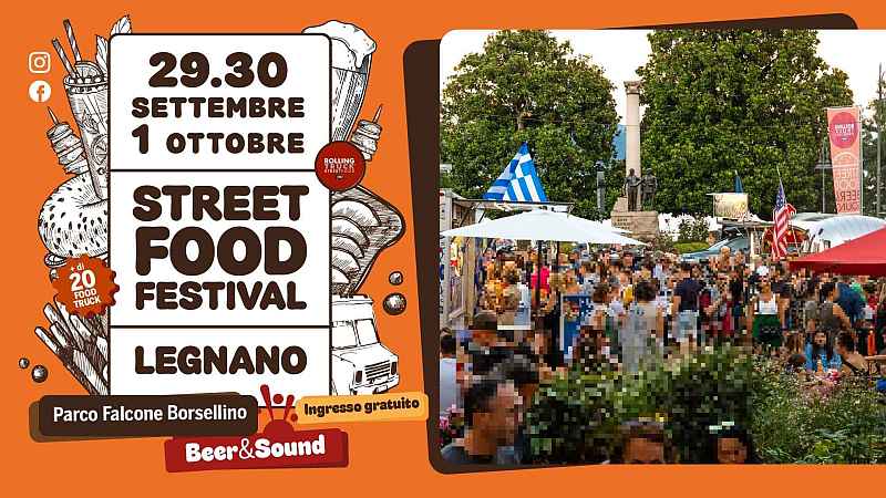 Legnano (MI)
"Rolling Truck Street Food"
dal 29 Settembre al 1° Ottobre 2023