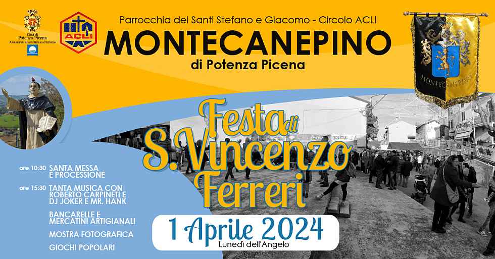 Montecanepino (MC)
"Festa di San Vincenzo Ferreri" 
1° Aprile 2024