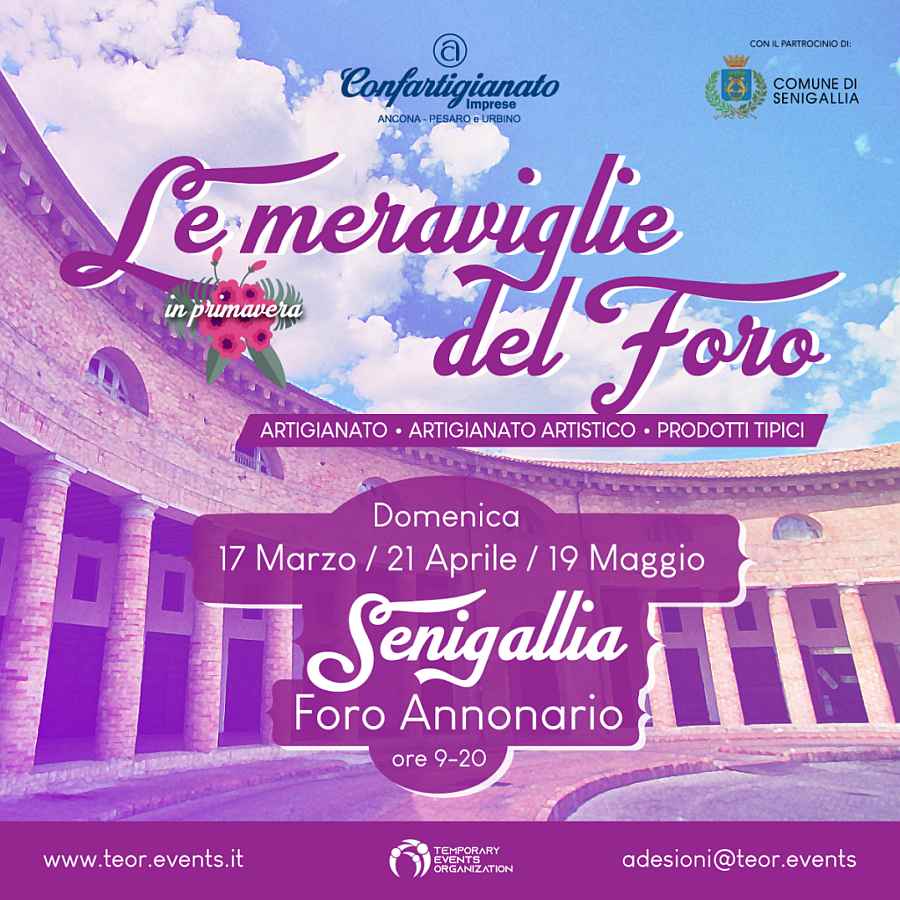 Senigallia (AN) 
"Un Foro per Pasqua - 13^ edizione"
16-17-18 Aprile 2022