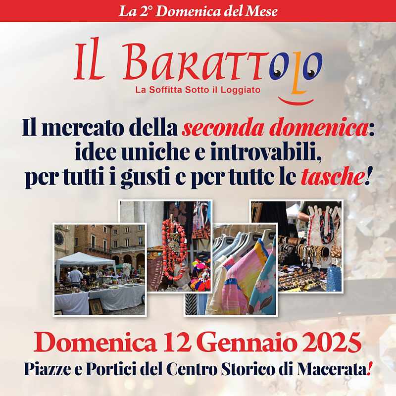 Macerata
"Il Barattolo - La Soffitta sotto il Loggiato"
12 Gennaio 2025