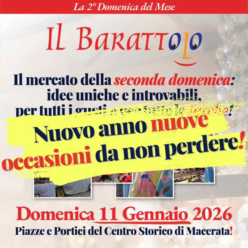 Macerata
"Il Barattolo - La Soffitta sotto il Loggiato"
11 Gennaio 2026