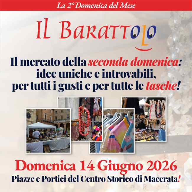 Macerata
"Mercato 'Il Barattolo'" 
14 Giugno 2026 