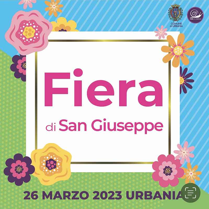 Urbania (PU)
"Fiera di San Giuseppe" 
26 Marzo 2023