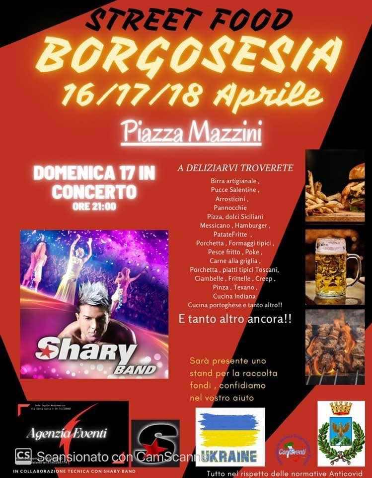 Borgosesia (VC)
"Street Food"
16 - 17 - 18 Aprile 2022