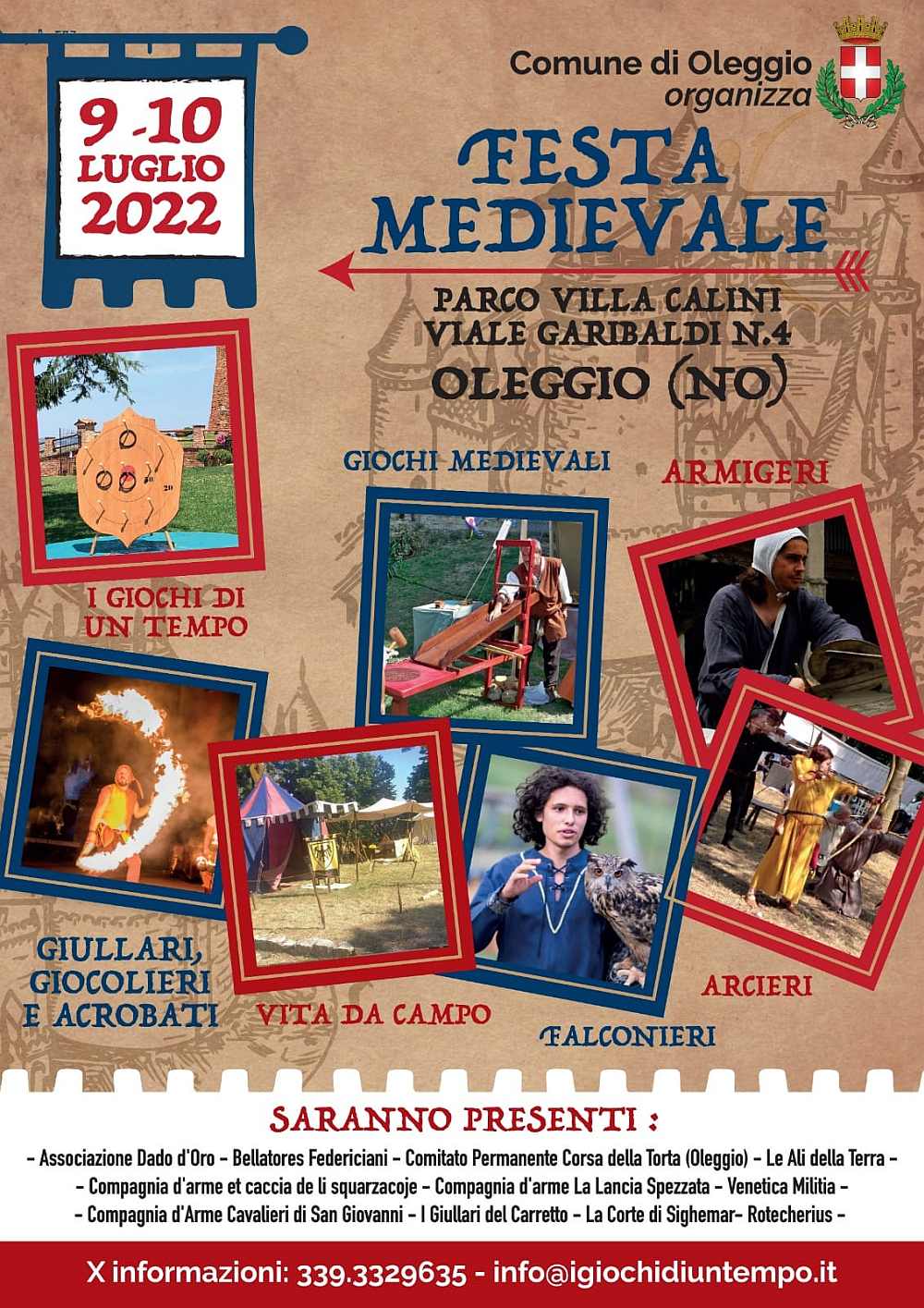 Oleggio (NO)
"Festa Medievale"
9-10 Luglio 2022
