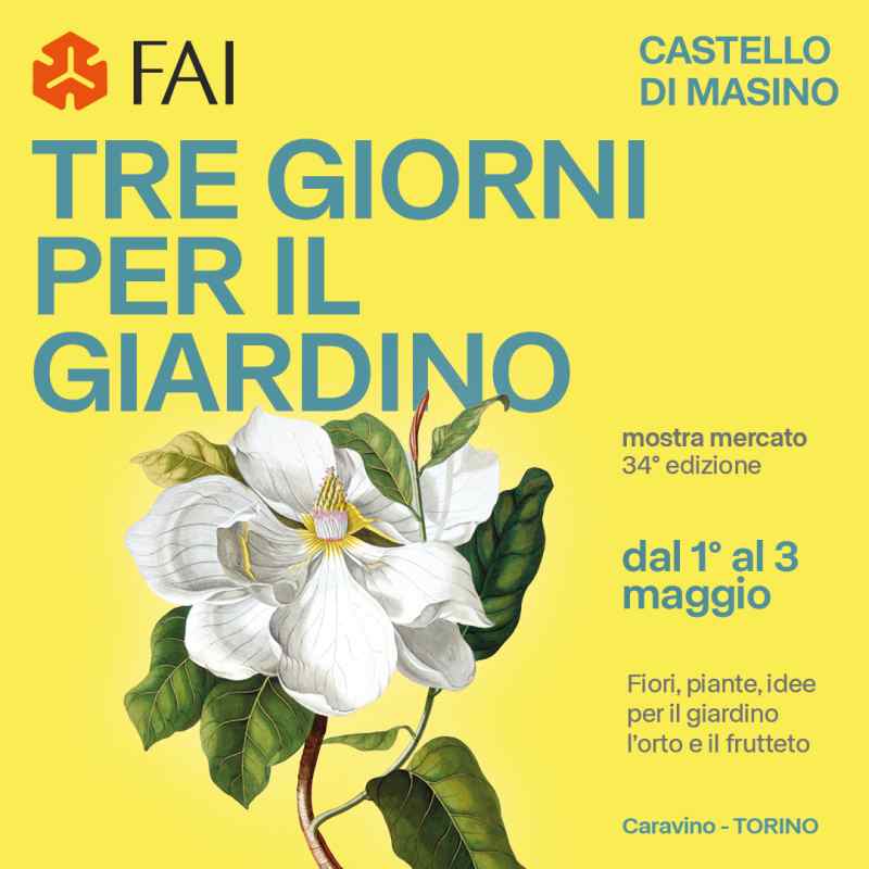 Caravino (TO)
"Tre giorni per il giardino"
1-2-3 Maggio 2026