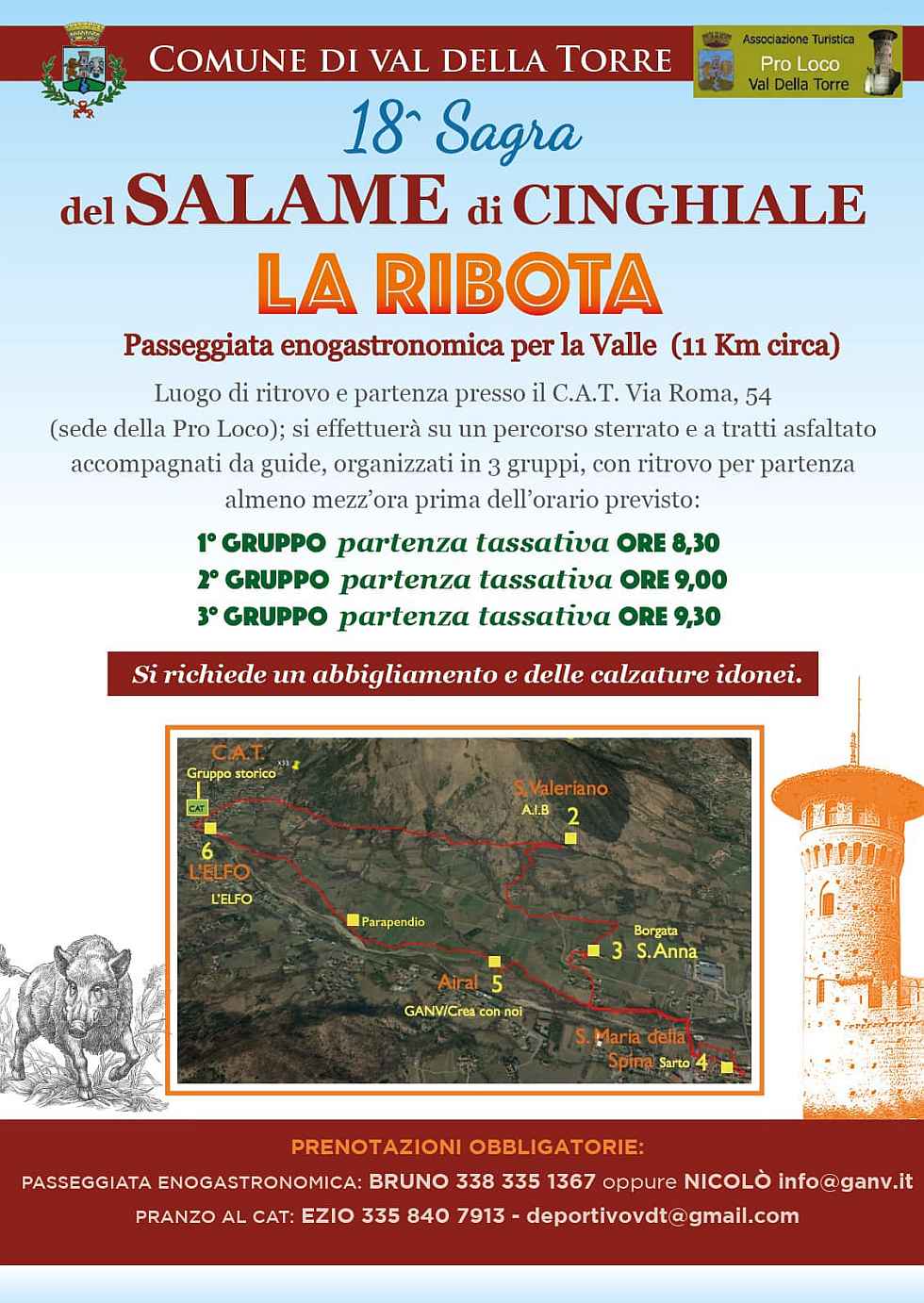 Val della Torre (TO)
"18^ Sagra del Salame di Cinghiale"
26 Marzo 2023