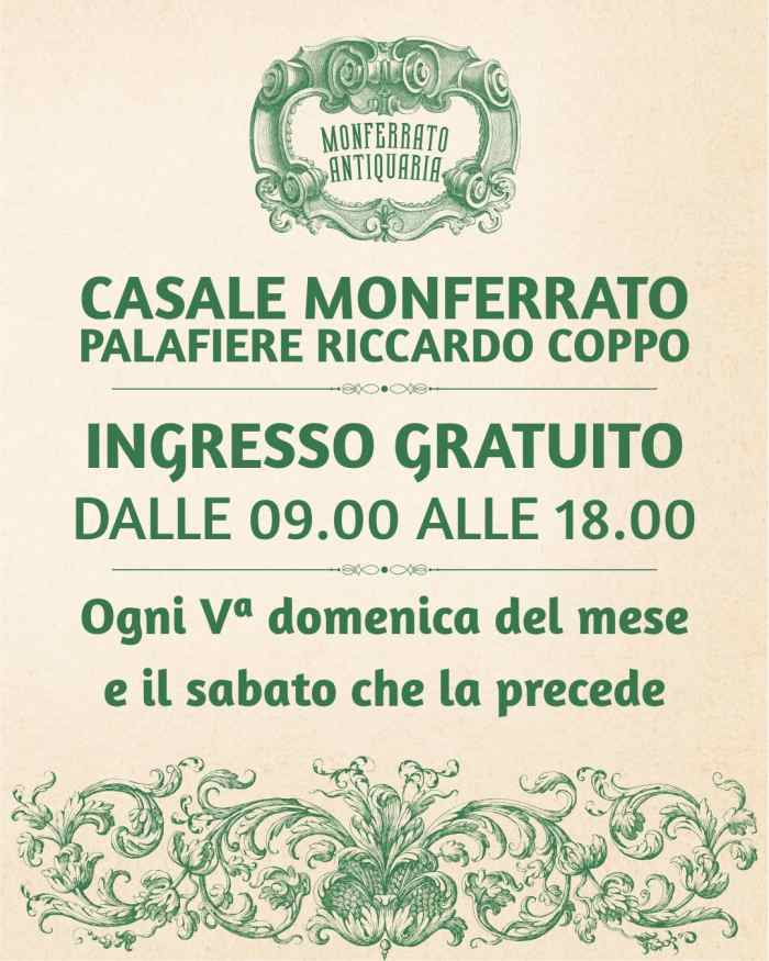 Monferrato Antiquaria presso Palafiere Riccardo Coppo a Casale Monferrato