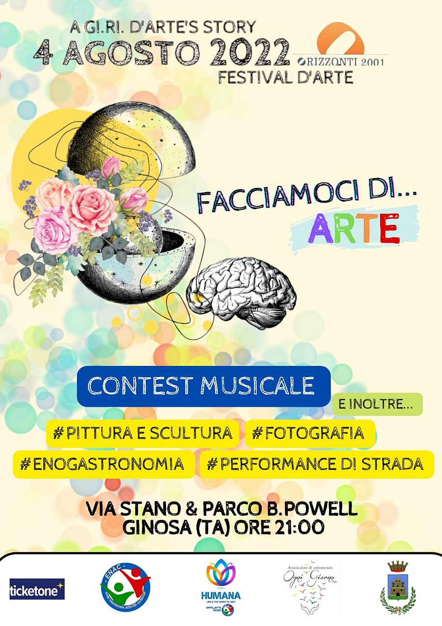 Ginosa (TA)
"Contest Musicale - Facciamoci di... Arte"
4 Agosto 2022 