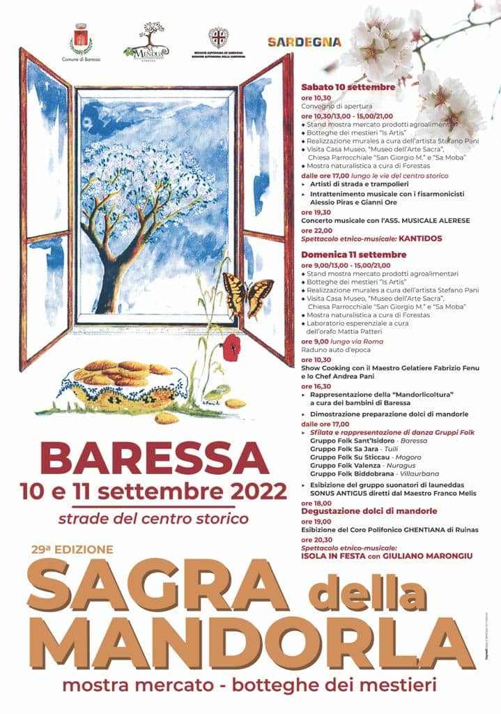 Baressa (OR)
"29^ Sagra della Mandorla"
10-11 Settembre 2022