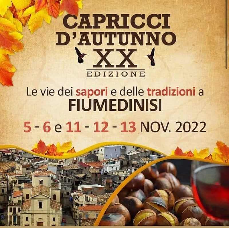 Fiumedinisi (ME)
"Capricci d'Autunno - La via dei Sapori e delle Tradizioni"
13-14 Novembre 2021
