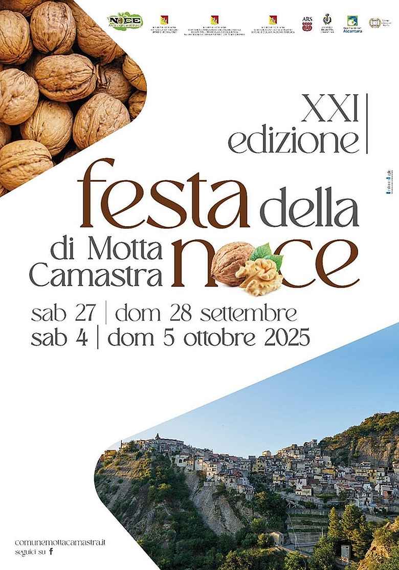 Motta Camastra (ME)
"Festa della Noce"
27-28 Settembre 4-5 Ottobre 2025