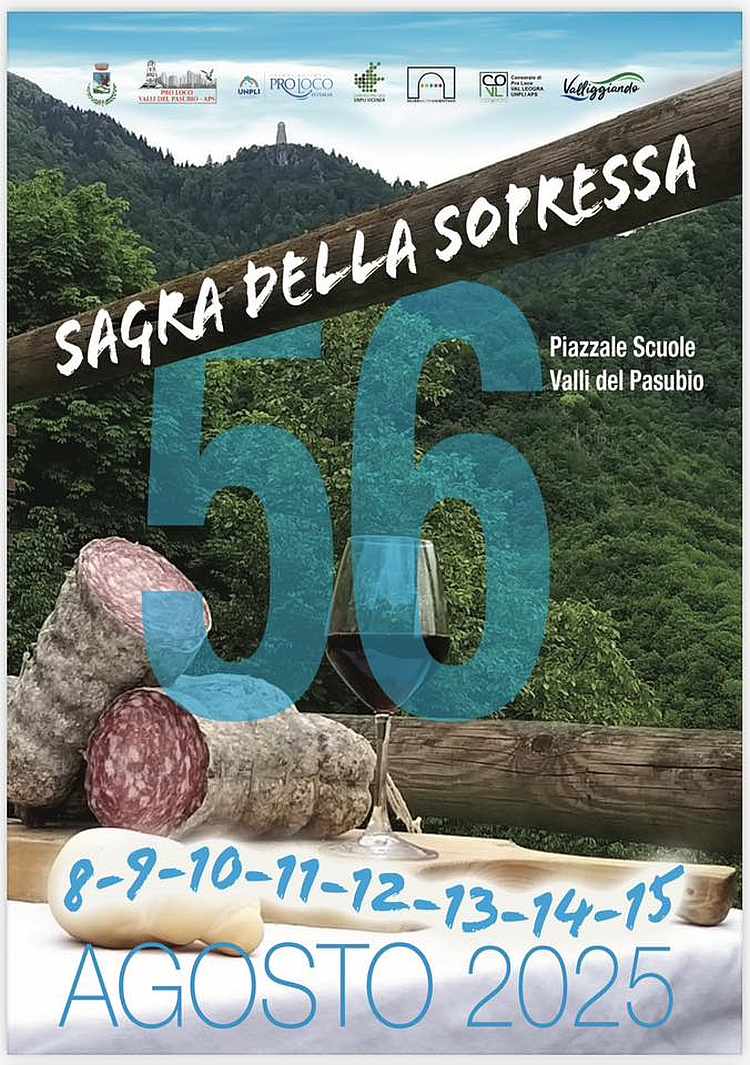 Valli del Pasubio (VI)
"Sagra della Soppressa Vicentina"
dall'8 al 15 Agosto 2025
