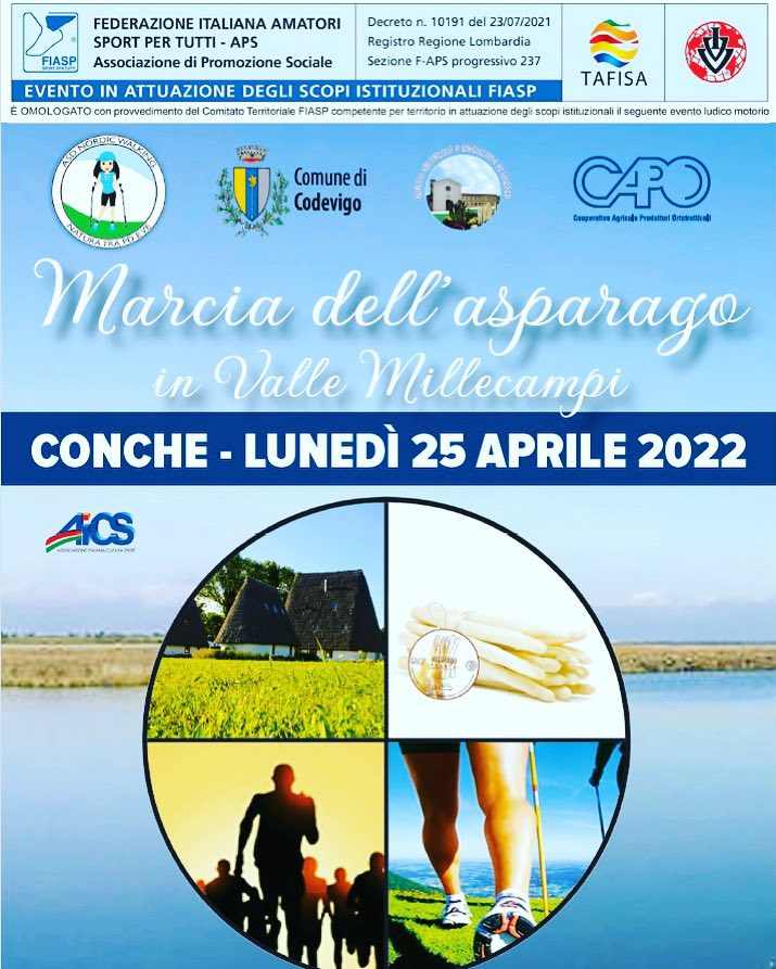 Conche (PD)
"Marcia dell'Asparago Valle Millecampi"
25 Aprile 2022 
