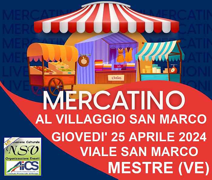 Mestre (VE)
"Mercatino al Villaggio San Marco"
25 Aprile 2024