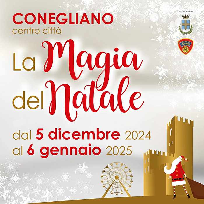 Conegliano (TV)
"La Magia del Natale"
dal 5 Dicembre 2024 al 6 Gennaio 2024