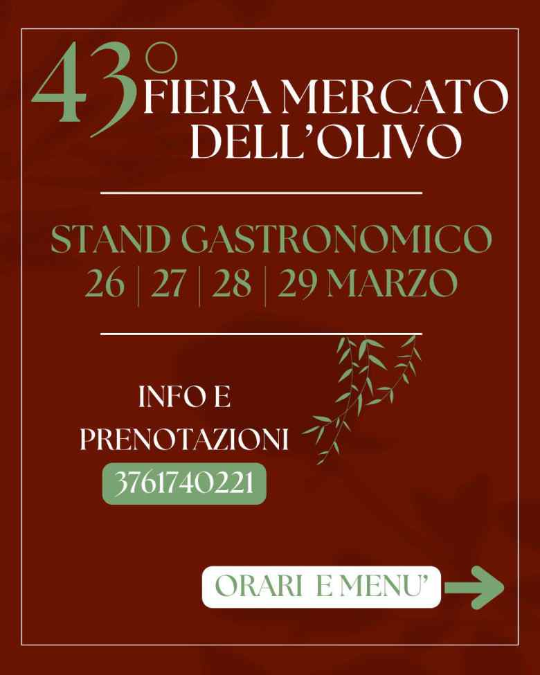 Pove del Grappa (VI)
"Fiera Mercato Dell'Olivo"
26-27-28-29 Marzo 2026