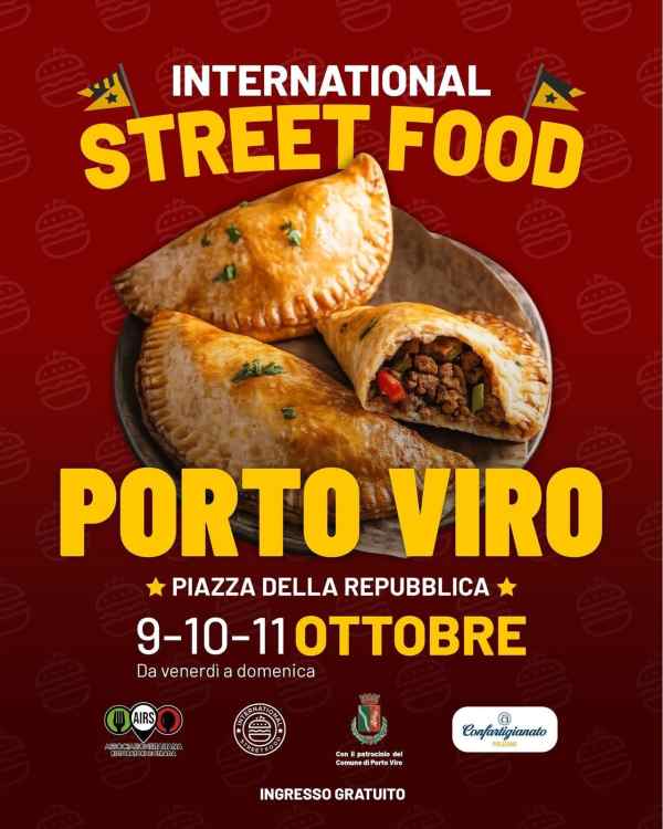 Locandina International Street Food a Porto Viro dal 9 all'11 Ottobre 2026